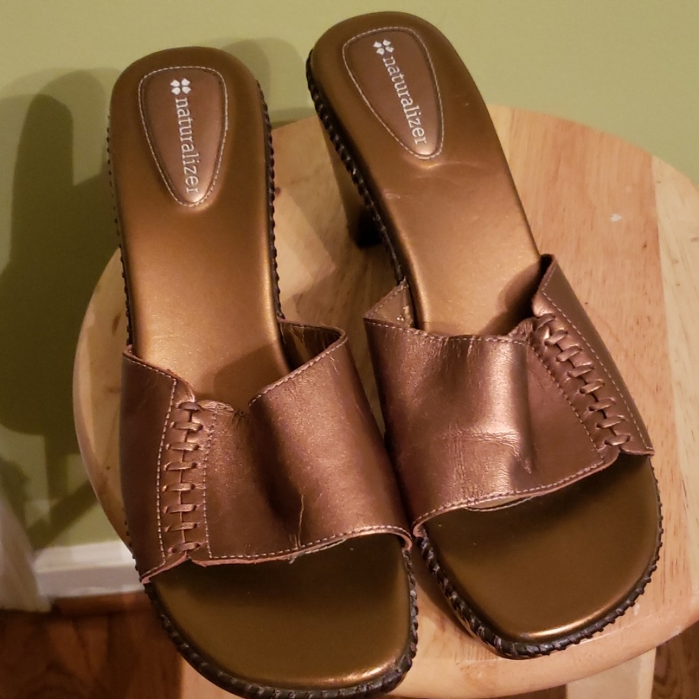 Bronze Leather Sandals